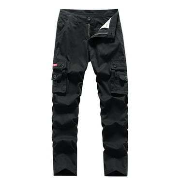 Yufatyle Men's Cotton Casual Military Cargo Pants Straight Leg Combat Work Hiking Pants with Multi Pockets S