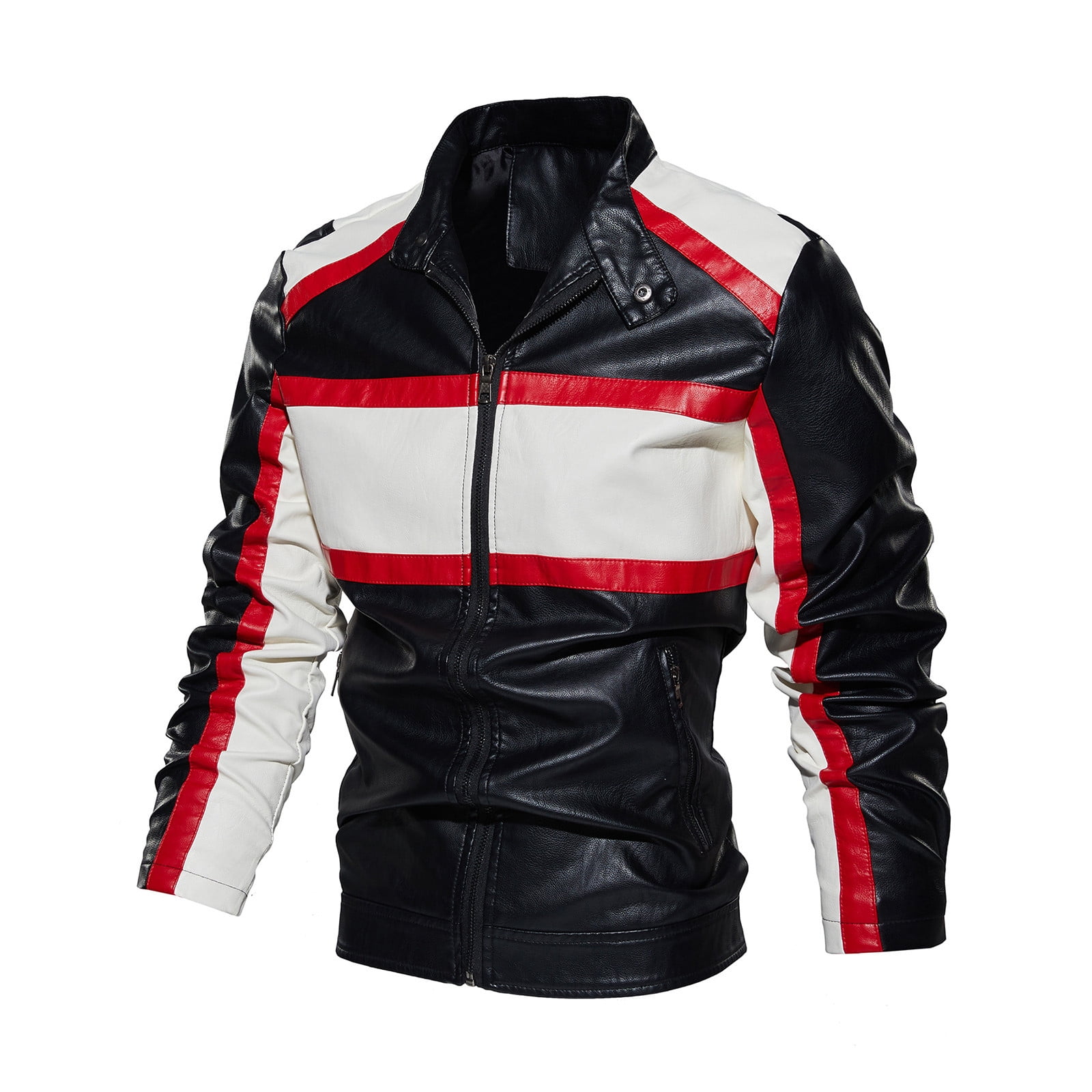 Leather coats Motorcycle Jacket Black Outerwear leather PU Jacket