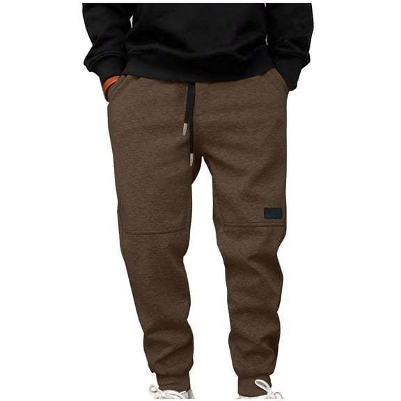 SwiftWear Mens Jogger Sweatpants Drawstring Midweight Fleece Lined Lounge Pants for Men Workout Tapered Sweat Pants with Pockets XXXL