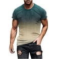 thumbnail image 1 of Yufatyle Mens Short Sleeve Shirts Crew Neck Summer Tops Relaxed Fit Midweight Short-Sleeve T-Shirt Men's Short Sleeve Graphic T-Shirt Collection, Khaki-3XL, 1 of 6