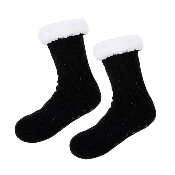 SwiftWear Slipper Socks for Women/Girls Non Slip Warm Floor Socks with Grippers Thick Fuzzy Lined Socks Christmas Gifts