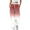 thumbnail image 1 of SwiftWear Striped Sweatpants for Women Elastic Waist Drawstring Workout Casual Jogger Pants L, 1 of 5