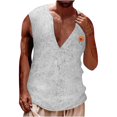 thumbnail image 1 of Yufatyle Tank Top Men Round Neck Sleeveless Sports Tshirts Shirts for Men White M, 1 of 6
