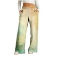 thumbnail image 1 of SwiftWear Tie Dyed Pants for Women Drawstring Elastic High Waisted Wide Leg Pants Loose Comfort Trousers L, 1 of 4