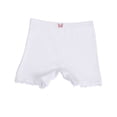 thumbnail image 1 of Yufatyle White Girls Shorts Lace Trim Butterfly Cotton Short Playing Shorts Under Dress and Skirt Soft Undershorts, 1 of 7