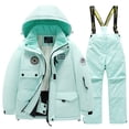 thumbnail image 1 of SwiftWear Winter Snow Suit Kids 3-12 Warm Windproof and Waterproof Snowsuits Heavyweight Performance Ski Suit Green, 1 of 3