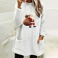 thumbnail image 1 of SwiftWear Women's Sweatshirt Cute Christmas Print Pullover Loose Casual Crew Neck Tops Winter Warm Homewear with Pockets S, 1 of 4