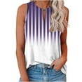 thumbnail image 1 of SwiftWear Women's Trendy Tank Tops Round Neck Sleeveless Tee Shirts Casual T-Shirt Loose Fit Striped Tunic Top XXL, 1 of 4