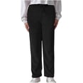 thumbnail image 1 of SwiftWear Womens Straight Leg Flannel Pants Soft Fuzzy Warm Lounge Pants for Women Drawstring High Waist Pajama Pants Black S, 1 of 6