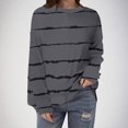 thumbnail image 1 of SwiftWear Womens Striped Sweatshirts Loose Fit Crewneck Long Sleeve Tops Casual Pullover Shirts Fall Fashion Clothes S, 1 of 5