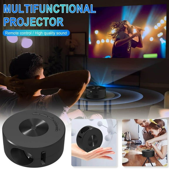 Yufenmy Clearance Under $25 Mini Projectors Movie Video Projector Smart Projector for Indoor/Outdoor Use LED Mobile Phone Projector Home Theatre 320x180 Resolution Brightness