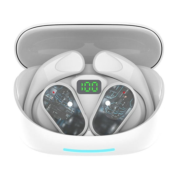 Yufenmy Clearance,Headphones Savings,Wireless Earbuds Bluetooth Headphones Bluetooth Headphones with Charging Case Headsets for Smart Phone Computer Laptop