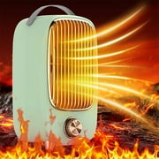 Yufenmy Clearance,Under $25,Space Heater for Home Fast Heating,Low Noise Battery Powered Space Heater,Adjustable Thermostat Timer Energy Efficient, for Office Home Indoor Large Room