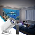 thumbnail image 1 of YZEGDCH Electronics Mini Projector with Wifi and Bluetooth Compatible with Android iOS Windows TV 4K HD Home Bedroom Wall Projection 3D Home Cinema Projector, 1 of 9