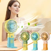 YZEGDCH Portable Fan Handheld Mini Fan Camping Rechargeable Hand Held Fan Long Battery Life Compact for Travel & Daily Use Beach Vacation Essentials