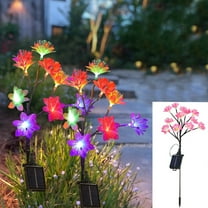 Yufenmy Solar Flood Lights Outdoor Solar Lights for Garden Solar Powered Garden Yard Spot Solar Lights Dimmable Auto Dusk to Dawn for Lawn Patio Yard Garden Pathway Walkway