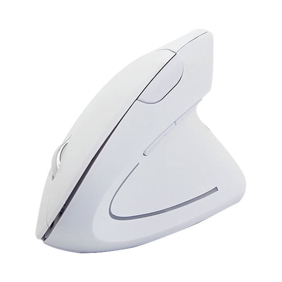 YZEGDCH Tech Wireless Mouse 2.4GHz game Ergonomic Design Vertical mouse 1600DPI USB Mice,White