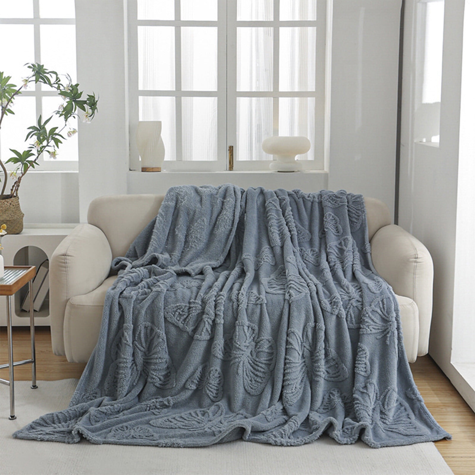 YZEGDCH Throw Blanket for Bed Lightweight Fuzzy Comfy Soft Blanket Bedding Soft Fuzzy Plush Throw Gift for Women Men