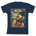 thumbnail image 1 of Yugioh Anime Poster Youth Navy T-shirt-XS, 1 of 4