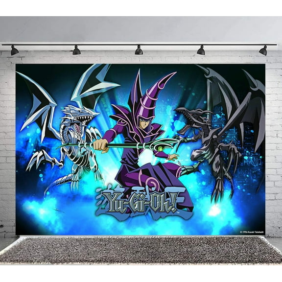 Yugioh Backdrop Banner Party Supplies Poster Movie Theme Background for Photography Birthday Decorations