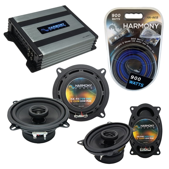 Yugo GV/GVX 1986-1990 OEM Speaker Replacement Harmony R5 R46 & HA-A400.4 Amp