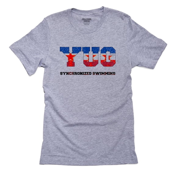 Yugoslavia Synchronized Swimming - Olympic Games - Rio - Flag Men's Grey T-Shirt