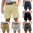 thumbnail image 1 of Yuhangmm Boys' Pants, Boys Cargo Shorts For Kids With Multiple Pockets Outdoor Play And Casual Summer Shorts For Boys Pants Large Khaki 9-10 Years, 1 of 6