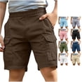 thumbnail image 1 of Yuhangmm Boys' Pants, Boys Casual Shorts Comfortable Cargo Pants For Autumn Fashion Kids Outdoor Play Wear Boys Athletic Clothes Brown 9-10 Years, 1 of 7