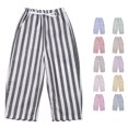 thumbnail image 1 of Yuhangmm Boys' Pants, Kids Baby Girl Striped Pants Daily Elastic Waist Pants Clothes 5t Black 3-4 Years, 1 of 6