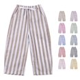 thumbnail image 1 of Yuhangmm Boys' Pants, Kids Baby Girl Striped Pants Daily Elastic Waist Pants Clothes 5t Khaki 0-3 Months, 1 of 6