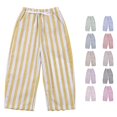 thumbnail image 1 of Yuhangmm Boys' Pants, Kids Baby Girl Striped Pants Daily Elastic Waist Pants Clothes 5t Yellow 12-18 Months, 1 of 6