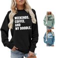 thumbnail image 1 of Yuhangmm Fashion Crewneck Casual Sweatshirt Long Sleeve Soft Comfortable Pullover Top for Everyday Wear and Outfits with Classic Style Black M, 1 of 4
