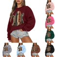 thumbnail image 1 of Yuhangmm Halloween Sweatshirts for Women Halloween Graphic Hoodless Sweatshirt Cozy Casual Pullover for Autumn Seasonal Parties XL, 1 of 4