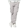 thumbnail image 1 of Yuhangmm Men's Cargo Pants for Daily Workwear and Outdoor Adventures with and Multiple Pockets Grey L, 1 of 8