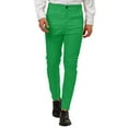 thumbnail image 1 of Yuhangmm Men's Casual Pants Men Relaxed Fit Solid Color Trousers with Classic Design Easy Care Everyday Comfort Suitable for Business Or Leisure Green XXXL, 1 of 4