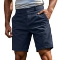 thumbnail image 1 of Yuhangmm Men's Shorts, Versatile Casual Shorts For Men Summer Solid Colors Easywear Comfort Fit Breathable Lightweight Everyday Leisure Navy S, 1 of 5