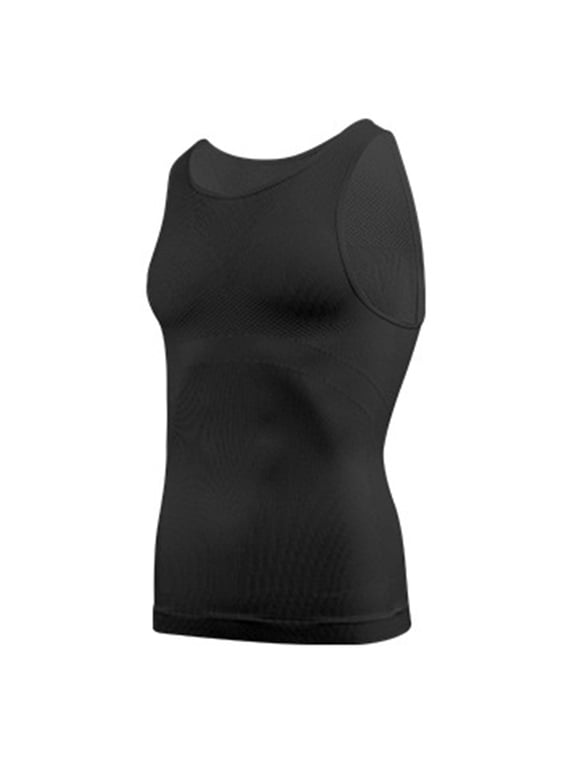 Mens Tank Top, Men‘s Sleeveless Undershirts Workout Muscle Tee Casual Gym Stringer Summer Vest Black XXXL