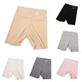 thumbnail image 1 of Yuhangmm Pants for Girls, Children's High Waist Stretch Three Layer Leggings Volleyball Short Beige 5-6 Years, 1 of 4