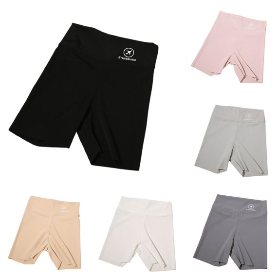 Yuhangmm Pants for Girls, Children's High Waist Stretch Three Layer Leggings Volleyball Short Black 11-12 Years