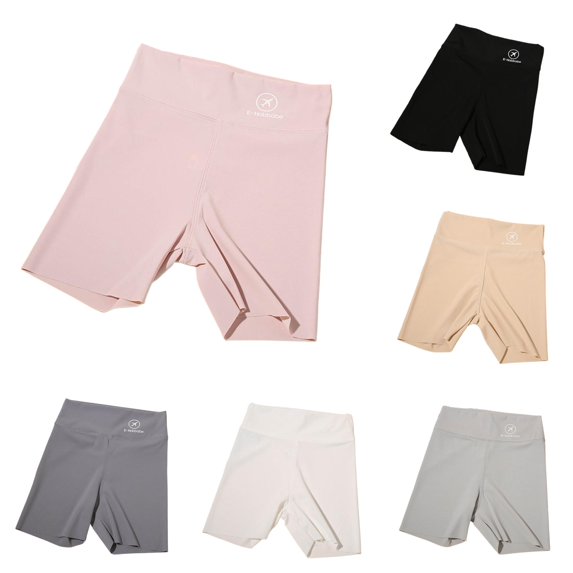 Yuhangmm Pants for Girls, Children's High Waist Stretch Three Layer Leggings Volleyball Short Pink 9-10 Years