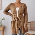 thumbnail image 1 of Yuhangmm Summer Cardigans for Women Women's Cardigan Lightweight Open Front Knit Sweater with Relaxed Fit for Spring Autumn Outerwear Soft Coffee XL, 1 of 5