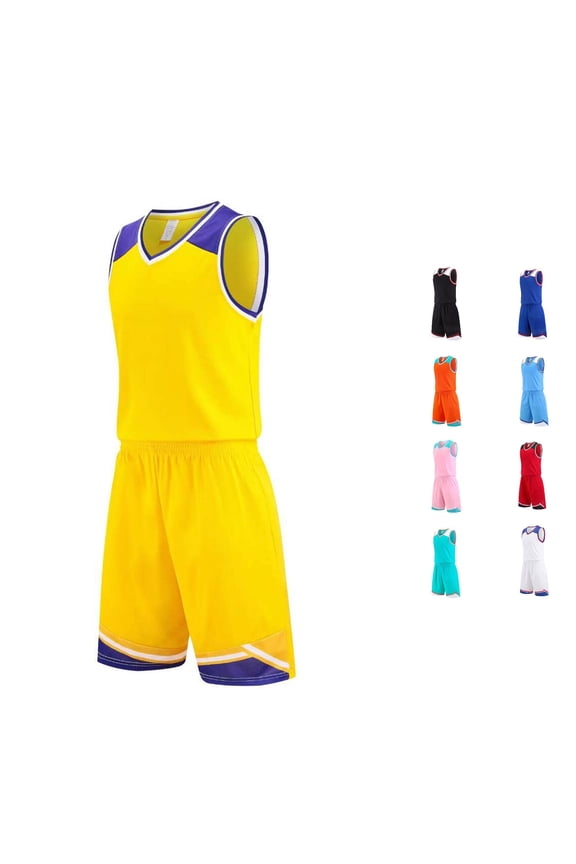 Yuhangmm Unisex Youth And Adult For Training And Sports Athletes Teamwear Outfit For Kids And Adults 3 12 Years Outfits for Boys Size 5 Yellow 7-8 Years