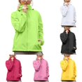 thumbnail image 1 of Yuhangmm Womens Lightweight Rain Jacket Packable Waterproof Raincoat Hooded Windbreaker Green XXL, 1 of 4