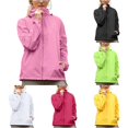 thumbnail image 1 of Yuhangmm Womens Lightweight Rain Jacket Packable Waterproof Raincoat Hooded Windbreaker Pink S, 1 of 4