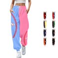thumbnail image 1 of Yuhangmm Womens Sweatpants Baseball Football Print Bottom with Pockets High Waist Sporty Gym Athletic Jogger Pants Green S, 1 of 4
