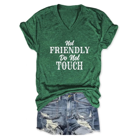 Yuhangmm Womens T Shirts, Versatile Everyday Graphic Tee for Women Soft Short Sleeve Crew Neck Casual Shirt with Stylish Print for Workplace Leisure and Parties Dark Green XXL