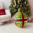 thumbnail image 1 of Yuhsdv 24 Inch Giant PVC Inflatable Christmas Ball Ornaments Large Xmas Blow Ball Decorations Inflatables  Holiday Decorations Christmas Decor for Home Outdoor, 1 of 9