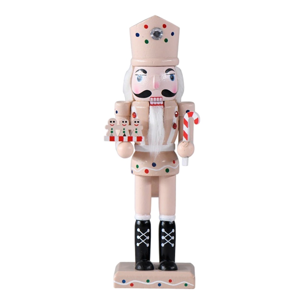 Classic 30cm Handpainted Wooden Nutcracker Figurines Christmas Ornaments Dolls For Friends And Kids Home Decoration Accessories
