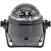 Yuhsdv Ball Shaped Nautical Compass Sea Pivoting Marine Boat Compass for Car(Black)