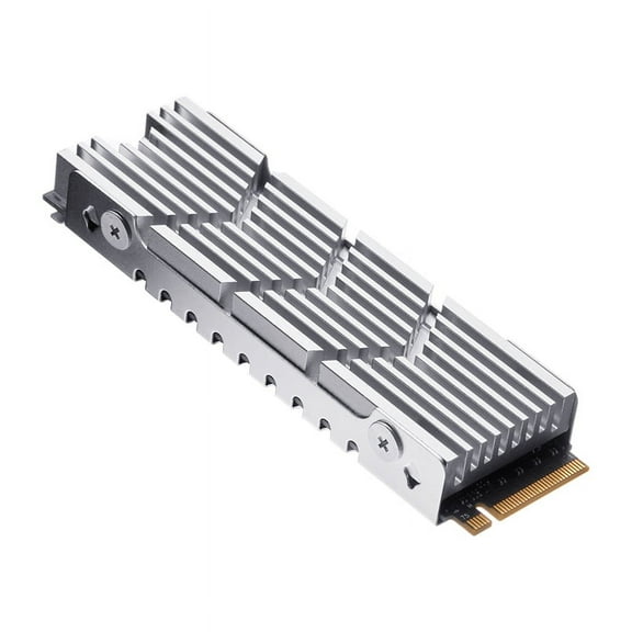 Yuhsdv M.2 2280 Heat Sink Aluminum Alloy SSD Cooler for PS5 Game Console (Silver)